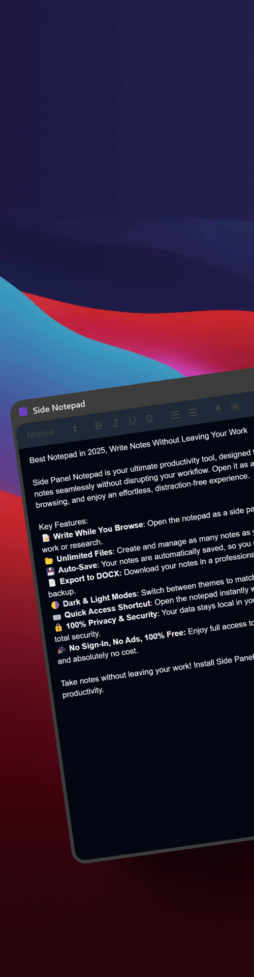 Free online notepad write notes without login best free writing app